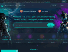 Tablet Screenshot of dmarket.com